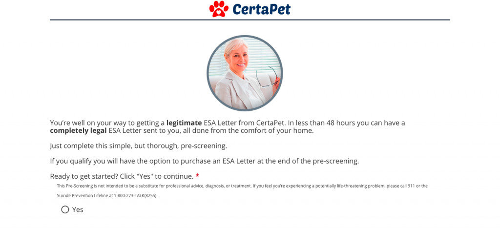 certapet rejected